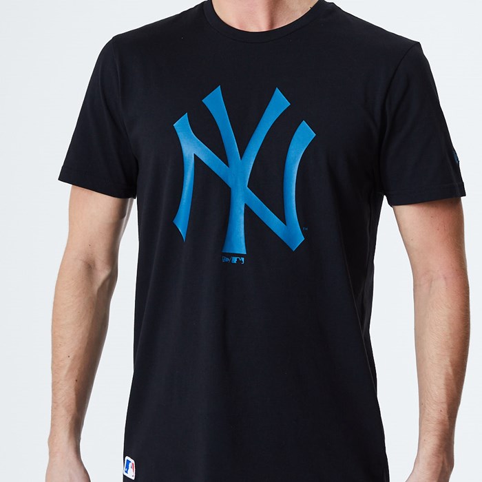New York Yankees Seasonal Team Miesten T-paita Mustat - New Era Vaatteet Outlet FI-950174